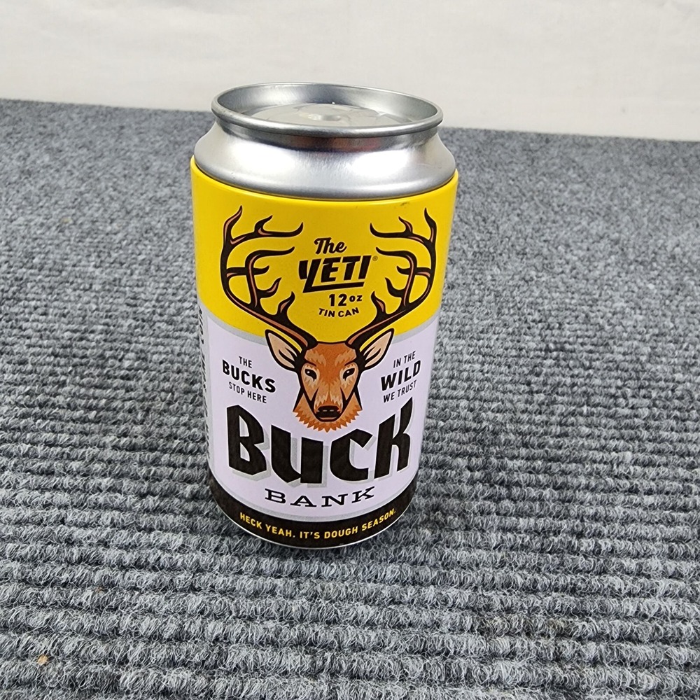 Yeti Buck Bank 12oz Stash Can Limited Edition Empty Hidden Safe Cool Collectible